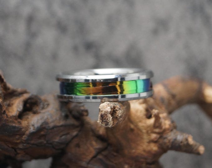 Peacock Tinsel Fishing Bait Making Tying Line Inlay Tungsten Ring - Available 4mm, 6mm or 8mm wide