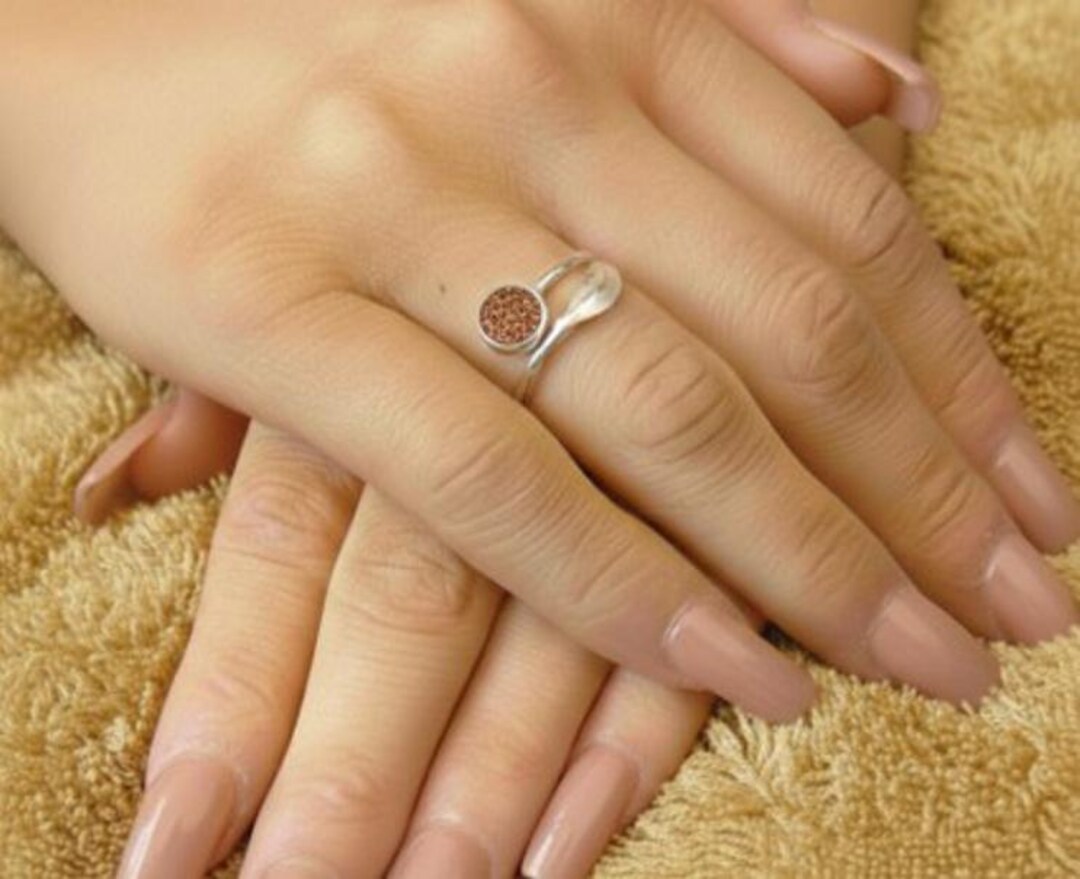 Personalised Sterling Silver Celtic Adjustable Ring With a 4mm Setting ...