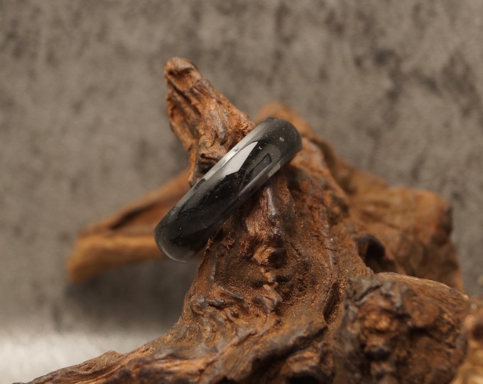 Black Graphite inlay Black Ceramic Band