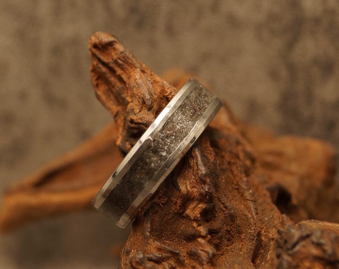 Terahertz Inlay Tungsten Carbide Ring - Unique Band