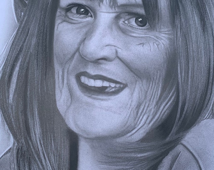 Custom Charcoal Portrait: Hand-Sketched Pencil Drawing from Photo