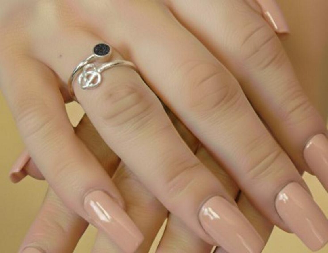 Personalised Sterling Silver Celtic Adjustable Ring With a 4mm Setting ...