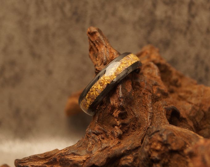Mookaite Inlay Tungsten Carbide Wedding Band: Unique Ring