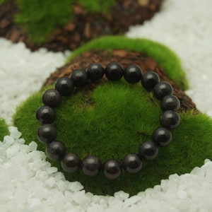 Natural Dark Red Garnet Bead Bracelet for Men or Women 8 mm / 0.314961&quot; Beads On Stretch Cord - From 152 mm to 228 mm / 6&quot; to 9&quot; Length