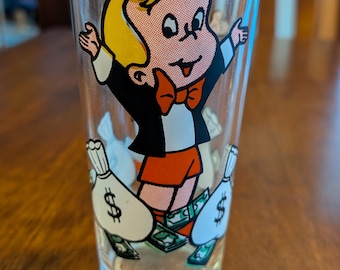 Vintage 1973 Pepsi Collector Series Warner Brothers Richie Rich Drinking Glass