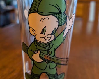 Vintage 1973 Pepsi Collector Series Warner Brothers Elmer Fudd Drinking Glass