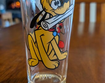 Vintage 1978 Pepsi Collector Series Drinking Glass Walt Disney Pluto