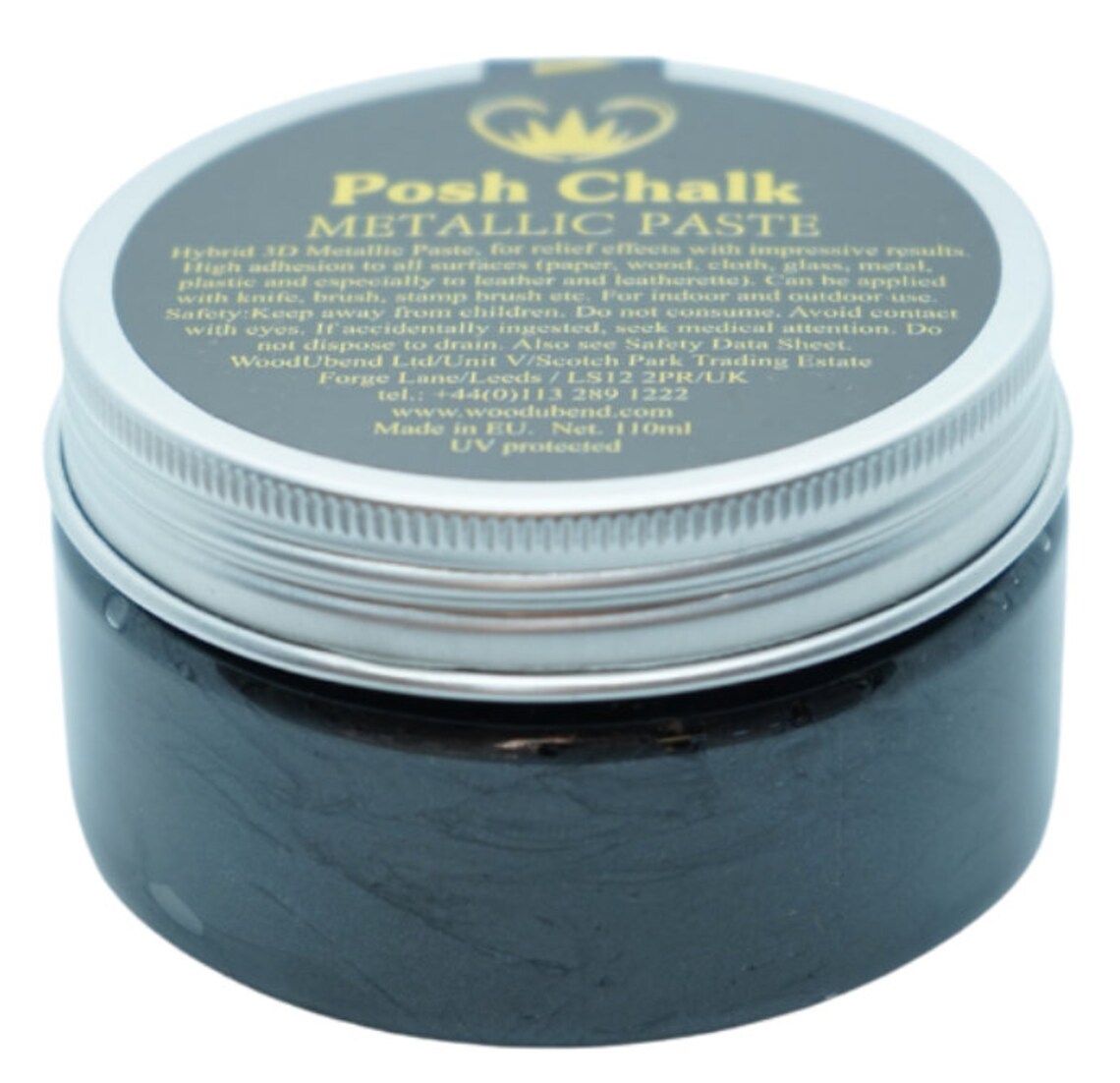 Posh Chalk Metallic Paste Black Carbon 110ml Etsy