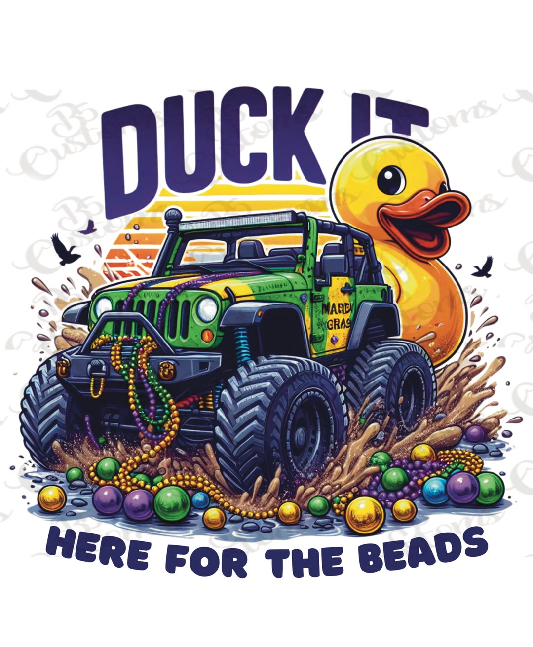 rubber duck mardi gras beads