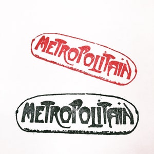 Metropolitan - Paris metro Art nouveau style stamp