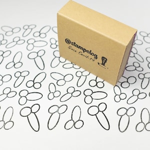 A 9-dicks stamp for block printing