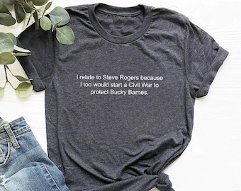 Steve Rogers Bucky Barnes Shirt: Organic Cotton Women's Rights Tee