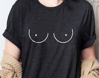 Empowering Boobs Graphic Tee - Feminist Body Positivity Shirt
