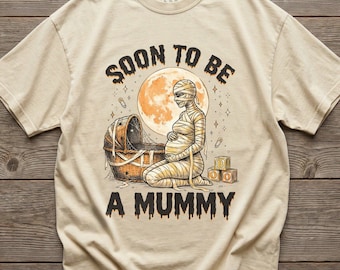 Soon To Be A Mummy Shirt, Comfort Colors Pregnancy Tee, Funny Halloween Maternity Shirt, Pregnant Halloween Costume Tee, Spooky Mom Gift