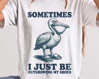 Pelican Wearing Sandals Shirt, Comfort Colors Pregnancy Tee, Swollen Feet Maternity Shirt, Sneaky Baby Reveal Shirt, Expecting Parent Gift