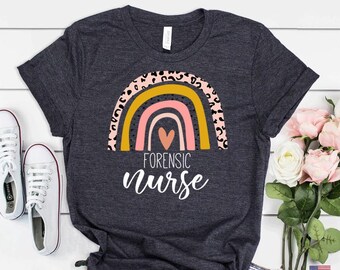 Forensic Nurse Rainbow Tee - Nursing School Shirt