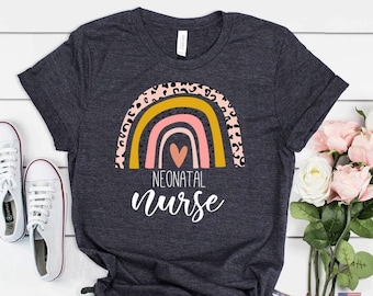 Neonatal Nurse Rainbow Tee - Future NICU Nurse Shirt