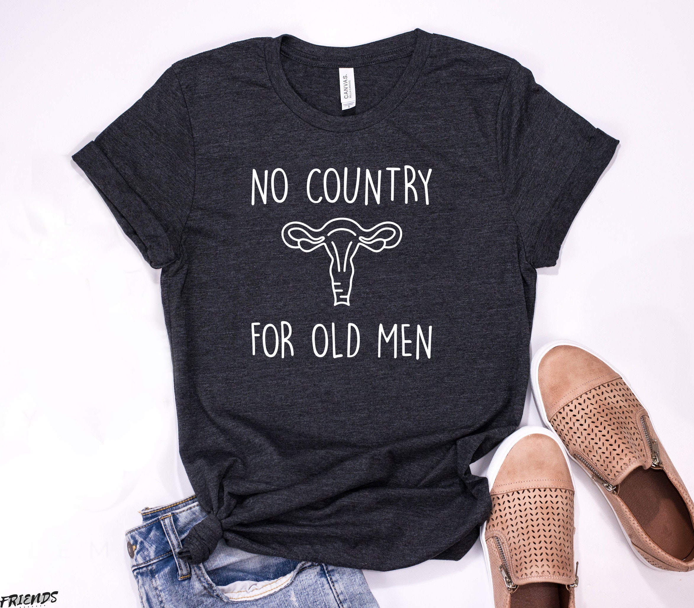 No Country for Old Men Shirt Premium Quality Uterus Design | Etsy