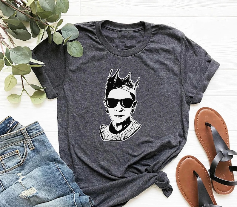 Ruth bader ginsburg t-shirt, notorious rbg tee, crew-neck shirt, short sleeve tshirt, feminist tops