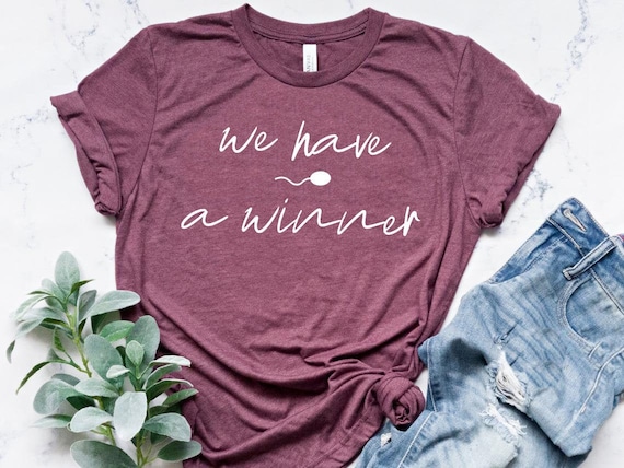 We Have a Winner Pregnancy Announcement Shirt - Funny Meme Tee