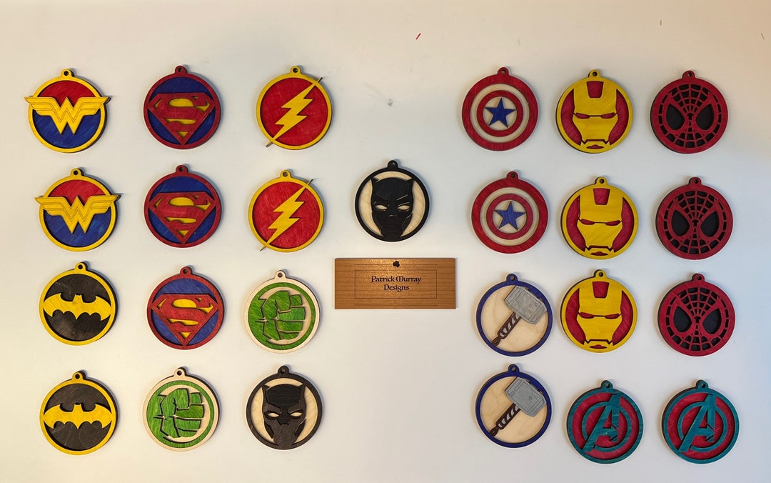 Superhero Ornaments - Etsy