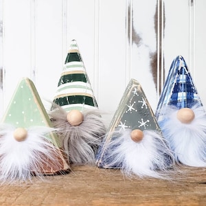 DIY Winter Gnome Painting Kit | Winter Christmas Gnomes | DIY Wood Craft Kit | Holiday Gift Idea | Kids Christmas Gifts | Group Activity