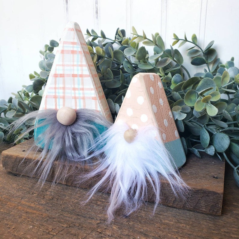 DIY Spring Gnome Painting Kit Wood Gnome Craft Supply Kit Etsy