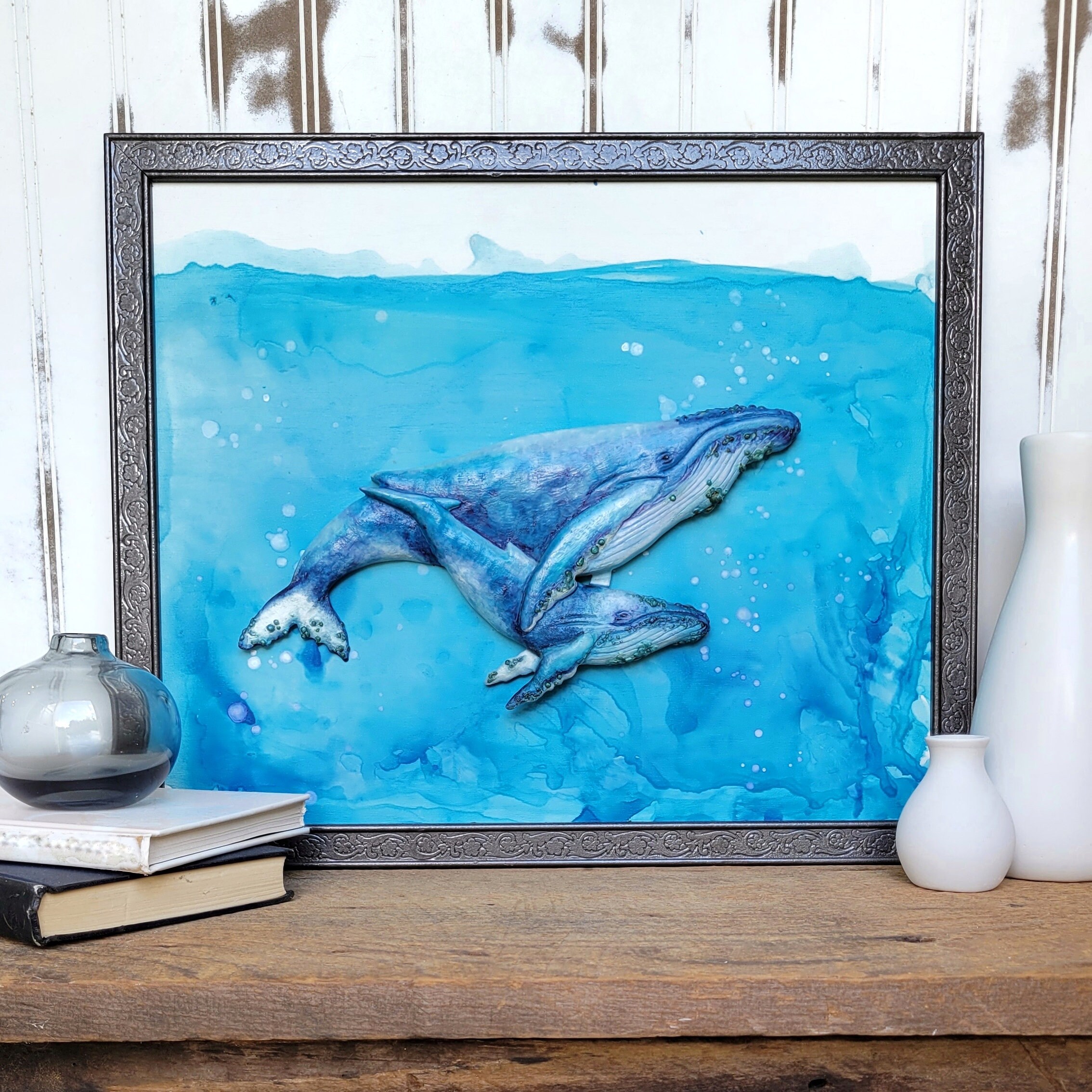 Hand Carved Humpback Whale Wood Sign: Coastal Ocean Art - Etsy