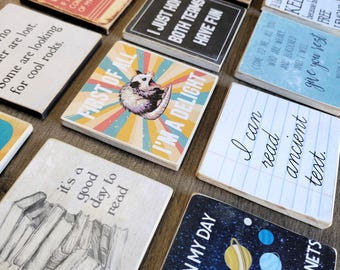 Mini Sign Magnets: Decor for Gifts, Fridge, or Office