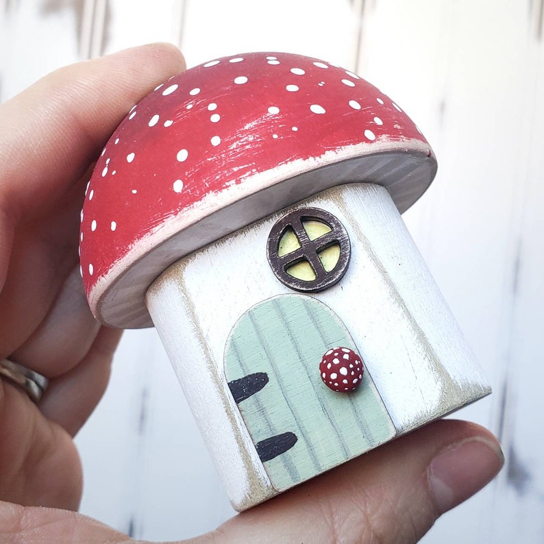 DIY Mushroom Fairy House Kit Micro Fairy House Accessories Set Indoor Plant Houseplant Decor Mini Fairy Garden Playset image 4