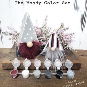 DIY Valentine Gnome Painting Kit Wood Gnome Craft Supply Kit DIY Valentine Craft Valentine Date Night Kids Valentine Gift Moody