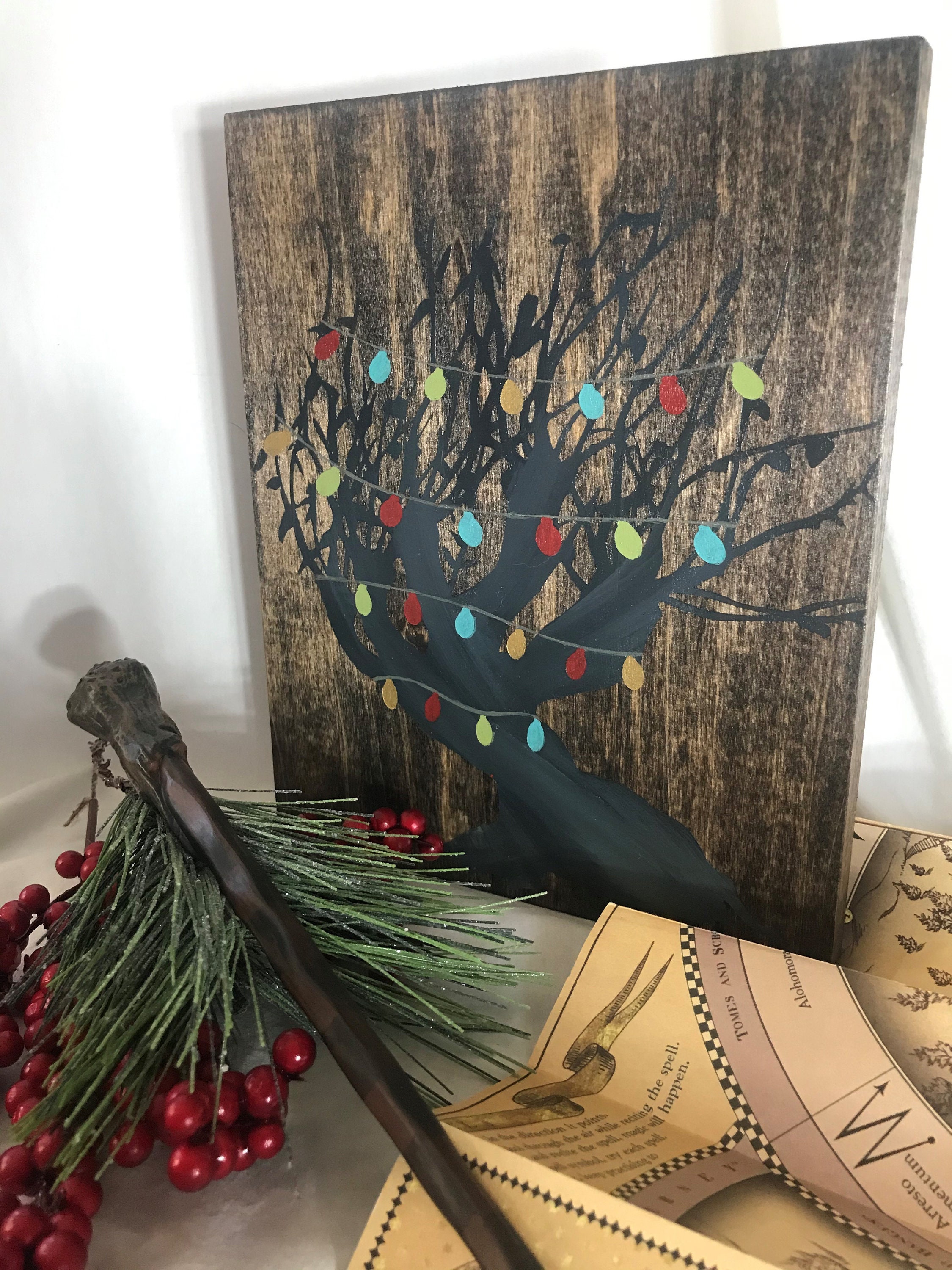 Whomping Willow Christmas tree Christmas decor Harry Potter | Etsy