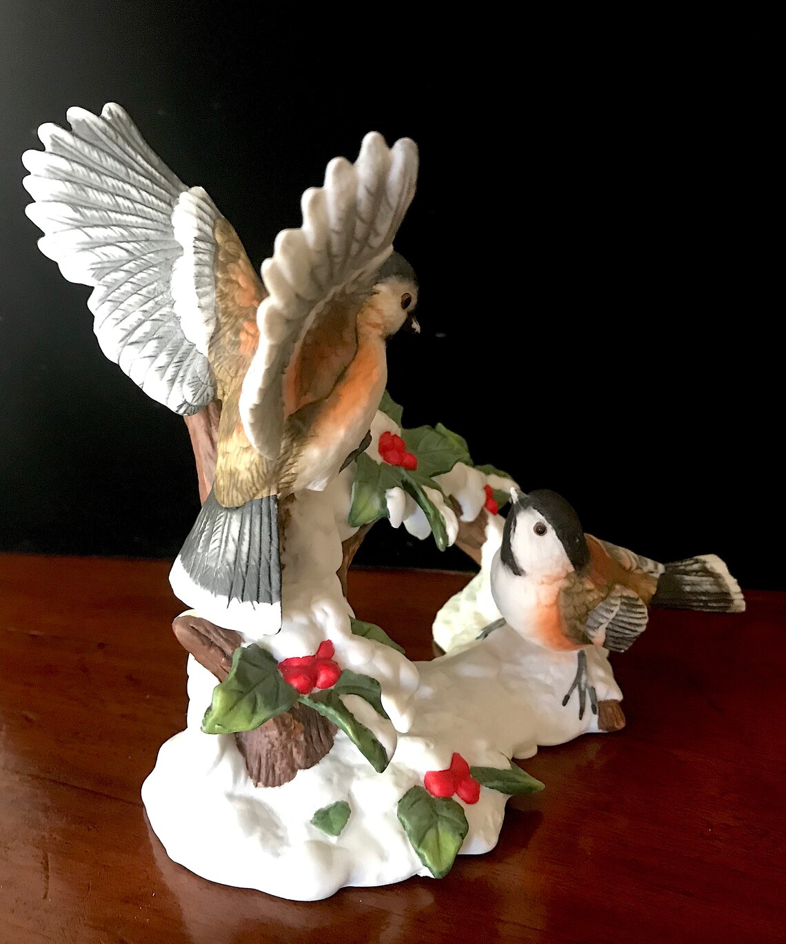 Vintage Wellington First Edition Porcelain Birds Figurine springs