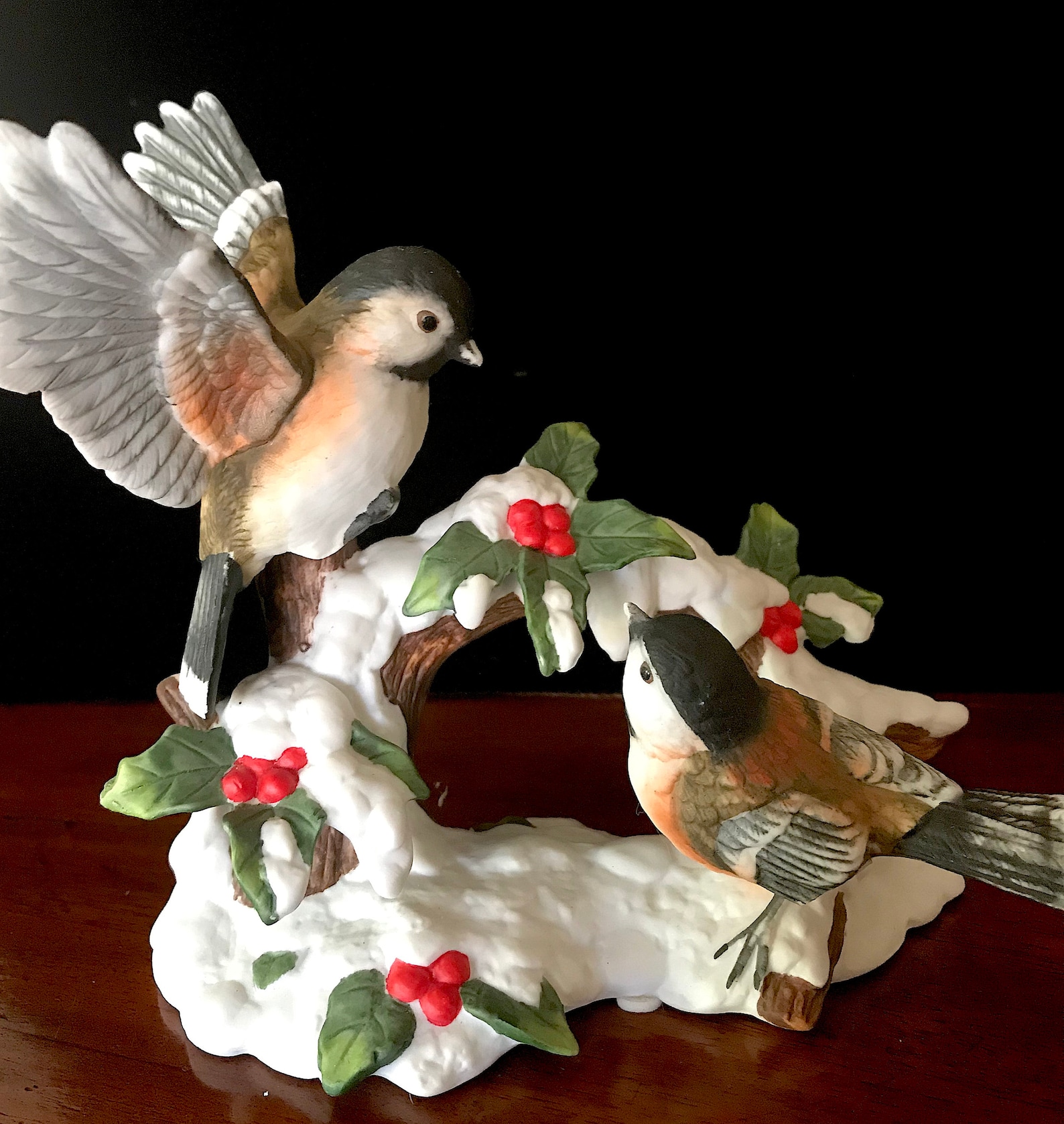 Vintage Wellington First Edition Porcelain Birds Figurine springs