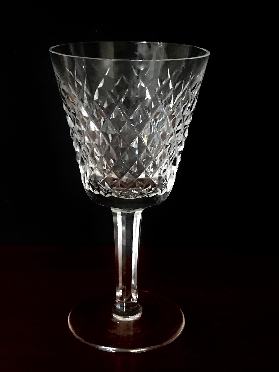 Waterford Alana Water Goblet vintage Etsy