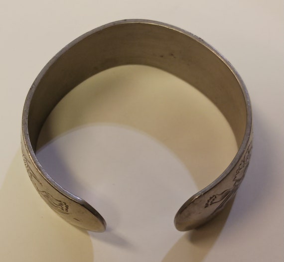 Kirk-Stieff Carnation Bracelet - Signed 900-1 Pew… - image 7