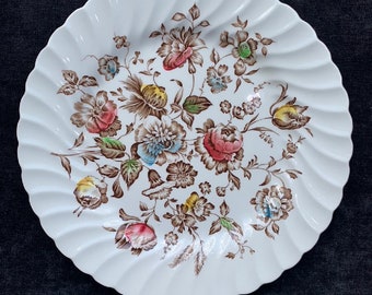 Johnson Brothers Staffordshire Bouquet Dinner Plate - vintage 9.75" Dinner Plates Bouquet Pattern - 9 avialable sold individuallyy