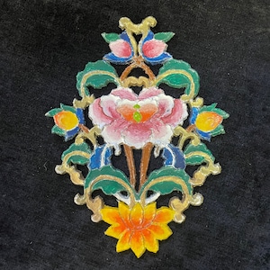 Drepung Gomang Monastery Mandala - Tibetan Monks - Floral Mandala Wall Decor- Monks of India - Colorful Hand painted Mandala
