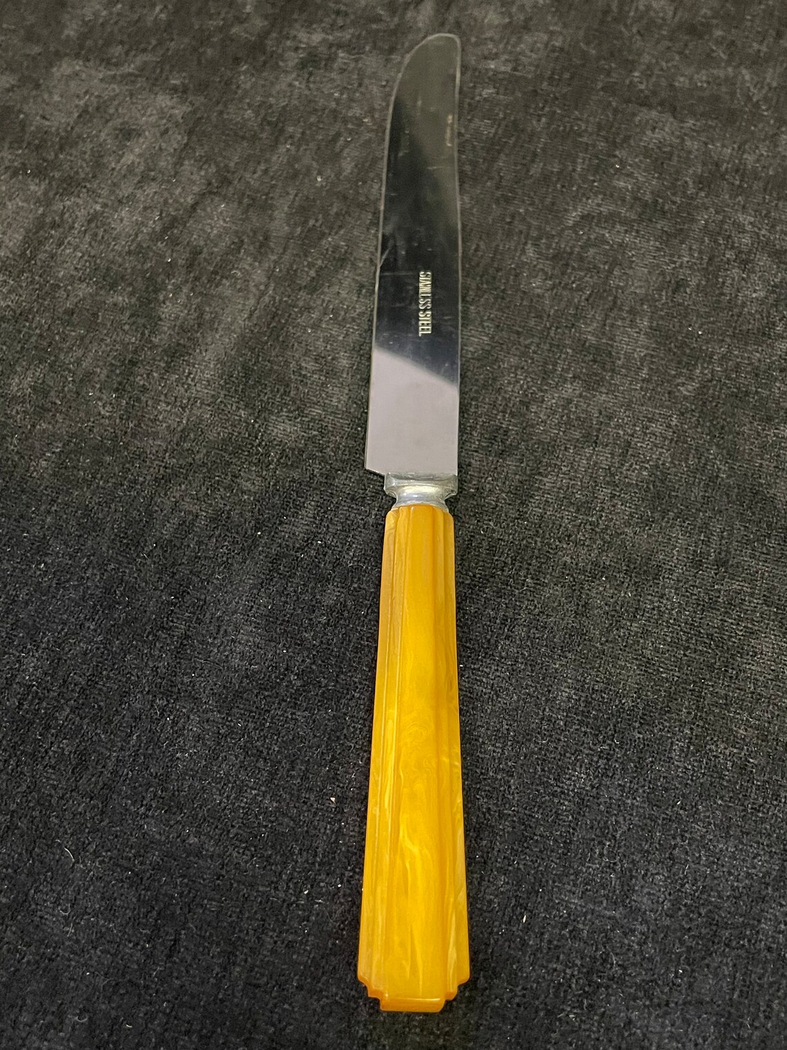 Butterscotch Bakelite Art Deco Beveled Handled Spoon Butte - Etsy