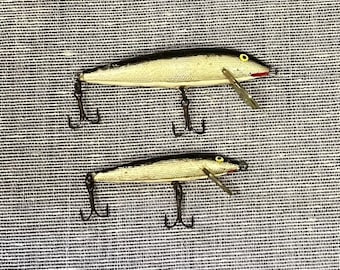 Rapala Original Floating Model - 1 Minow and 1 Count-down - Vintage Fishing Hooks - Lures From Finland - 2 sold as a set