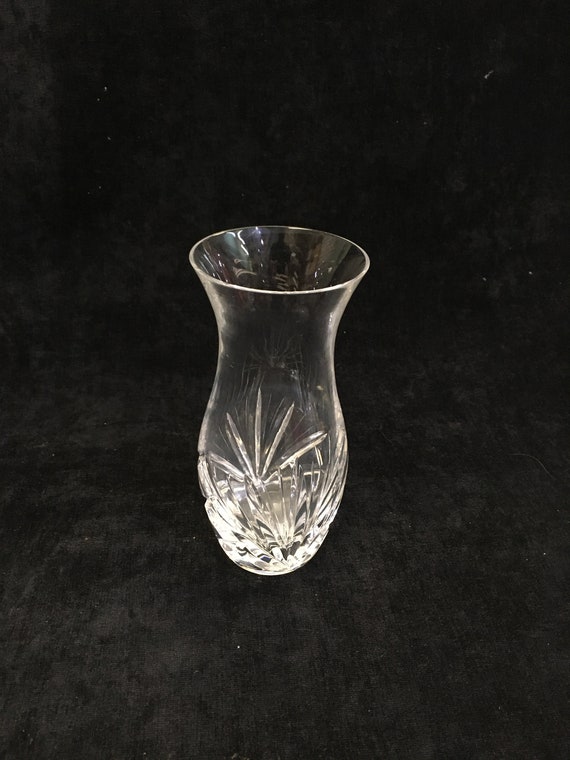 Small Crystal Vase Vintage Etsy