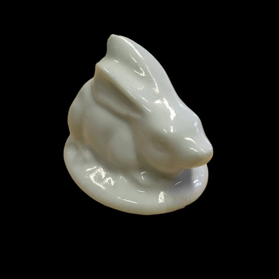 Mini White Rabbit Statue - Etsy