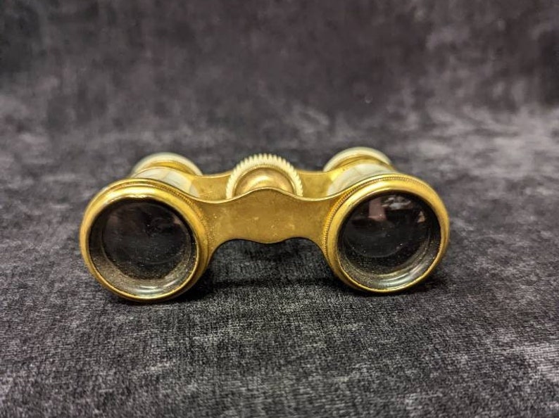 Colmont Paris Mother of Pearl Opera Glasses With Leather Case Etsy