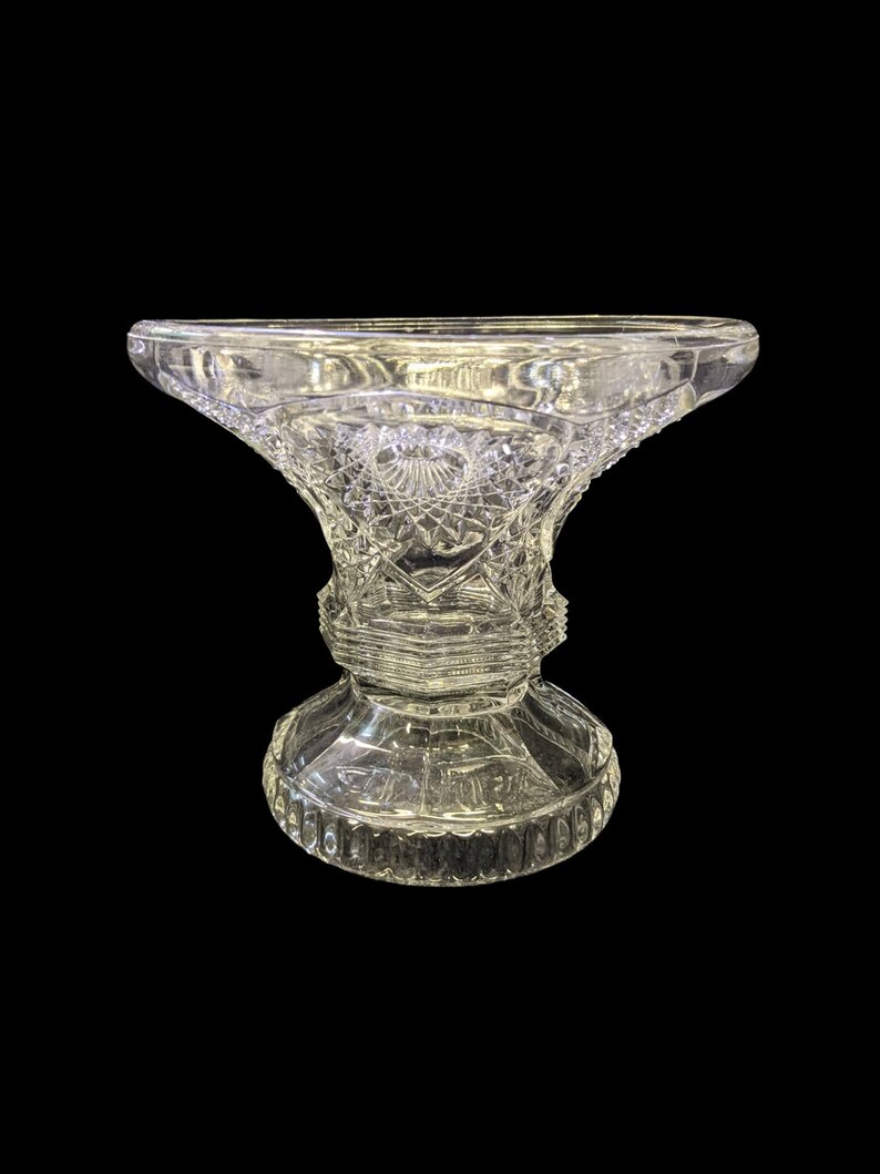 Crystal Punch Bowl Base or Punch Bowl Stand. Reversible flip Etsy