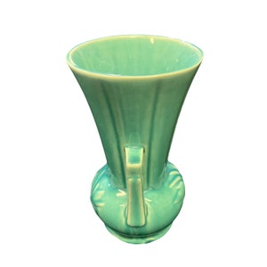 RARE Aqua Mccoy Art Deco Vase Dark Aqua Art Deco Style Pottery Vase - Etsy