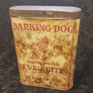 barking dog pipe tobacco Rare WWII Era "Barking Dog" cardboard advertisement Nrding Fox Hound 2oz Pipe