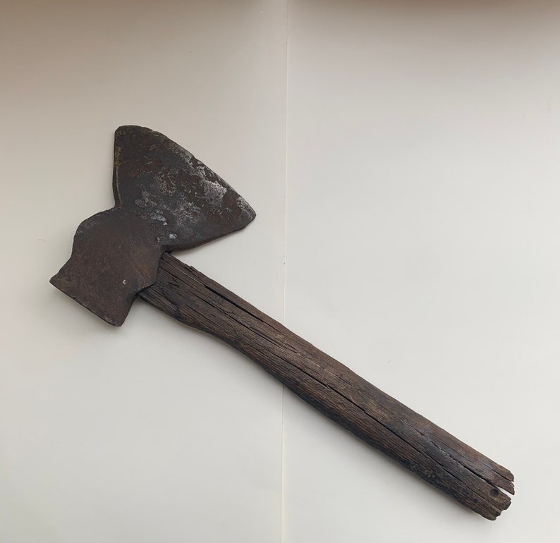 Hand Cast Iron Hatchet/axe Antique 1890s Etsy
