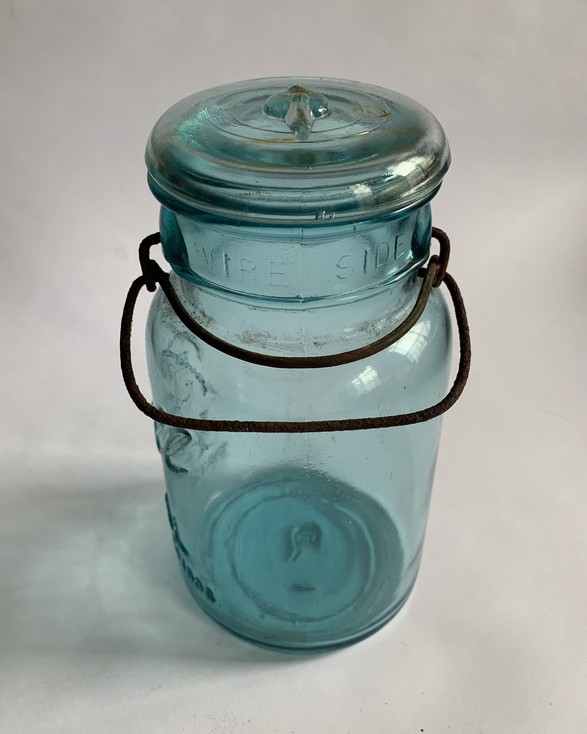 Ball Ideal Mason Jar Pat'd July 14, 1908 With Wire Bail Bale Lid Etsy