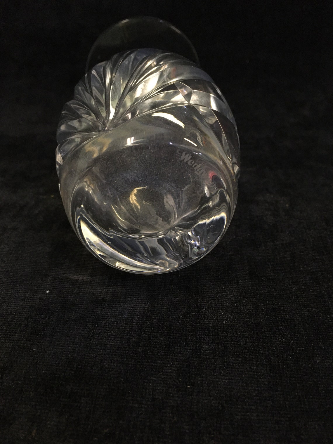 Small Crystal Vase Vintage Etsy