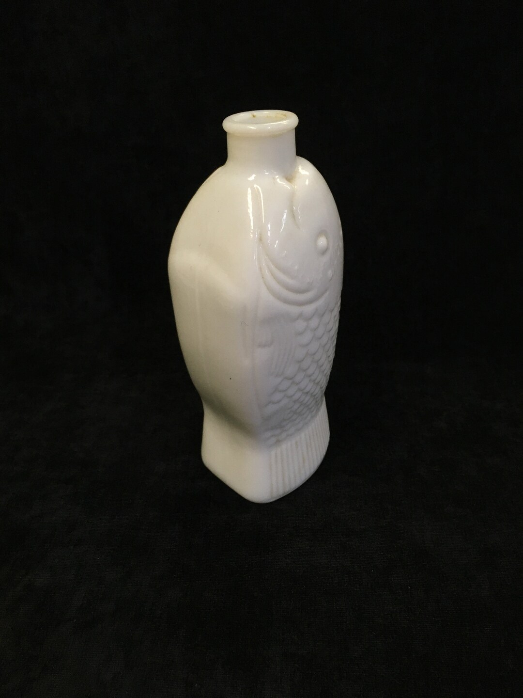 Doctor Fisch's Bitters Fish Bottle Milk Glass Etsy